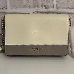 Kate Spade Cream and Gray Crossbody Bag NWOT